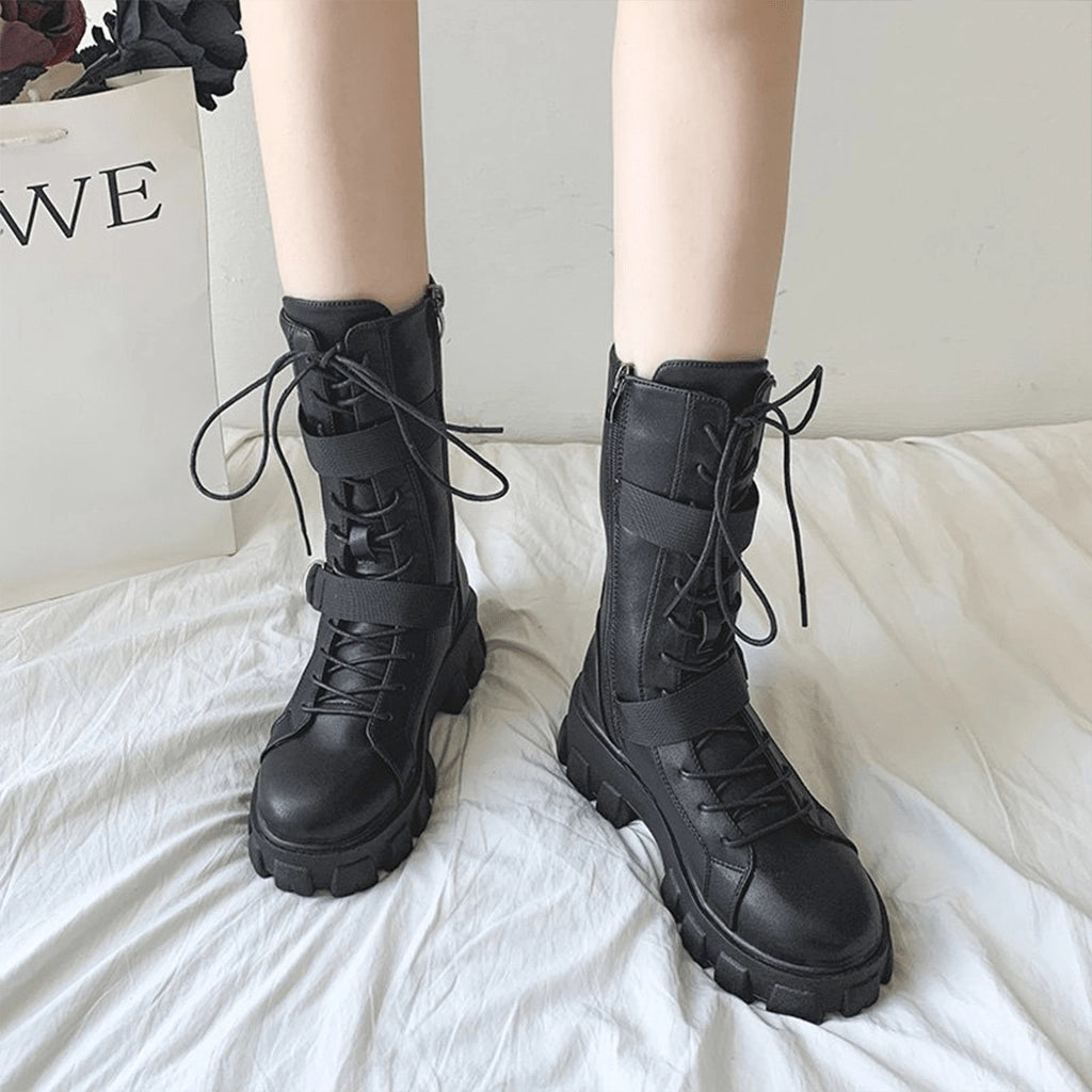 Chunky Black Boots