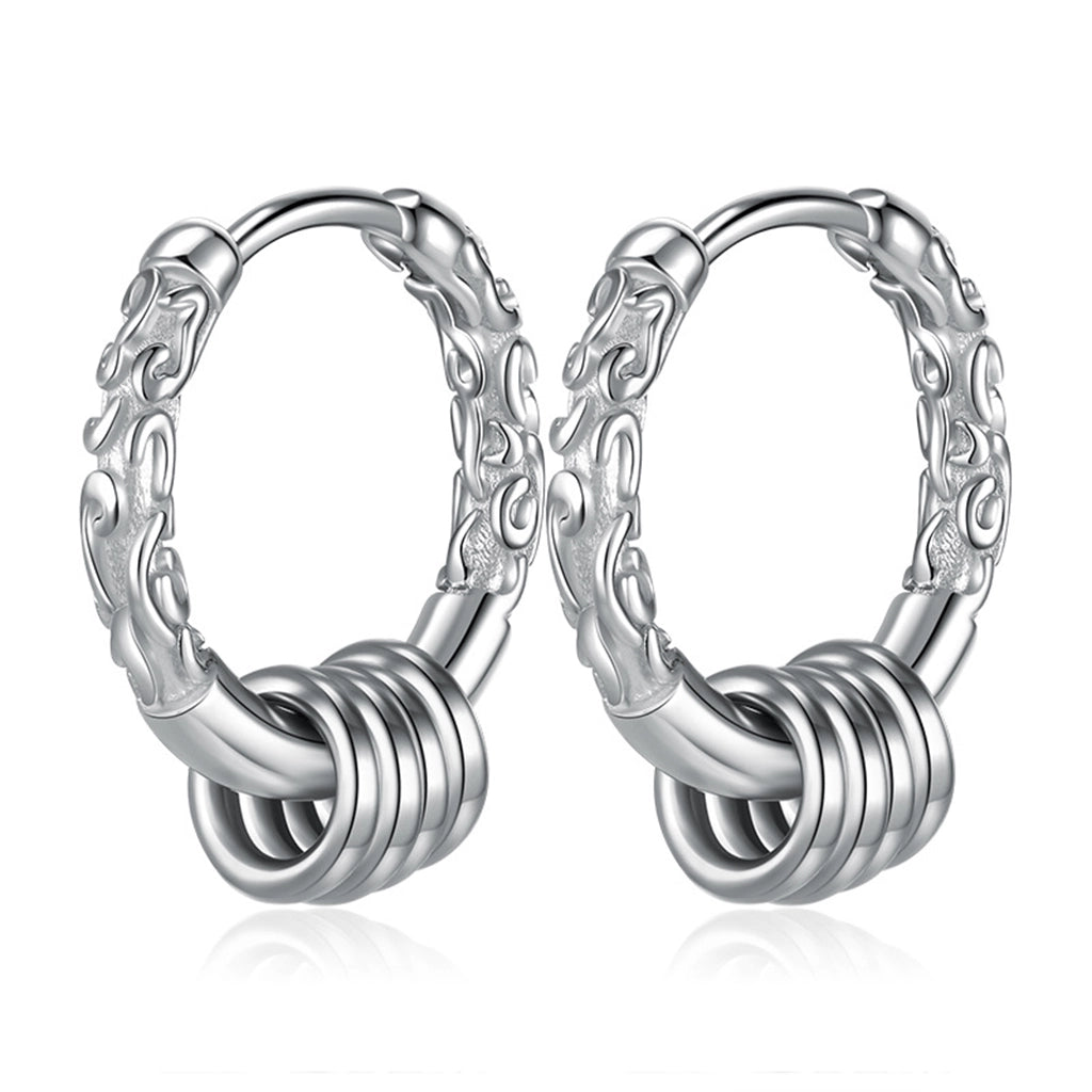 Flame Hoop Earrings
