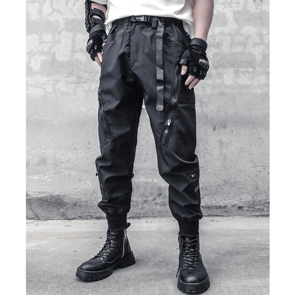 Zippered Pockets Tactical Pants
