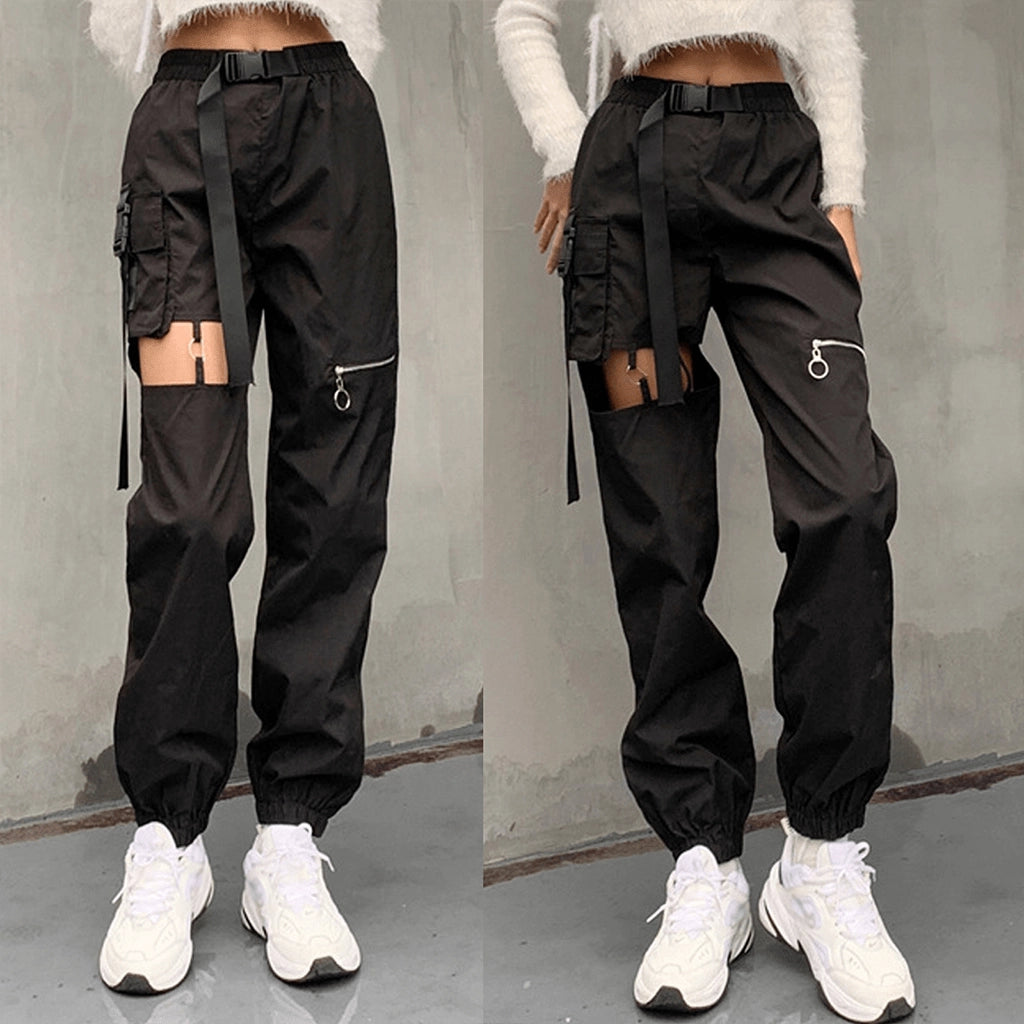 Cut-Out Techwear Pants