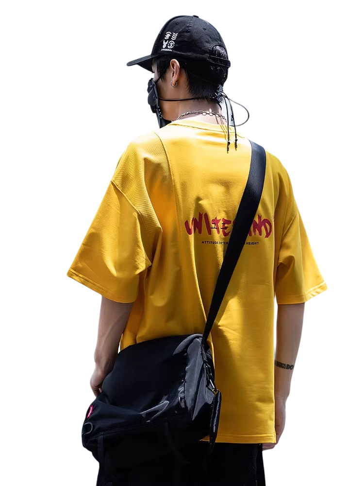 Yellow Pocket Streetwear T-Shirt