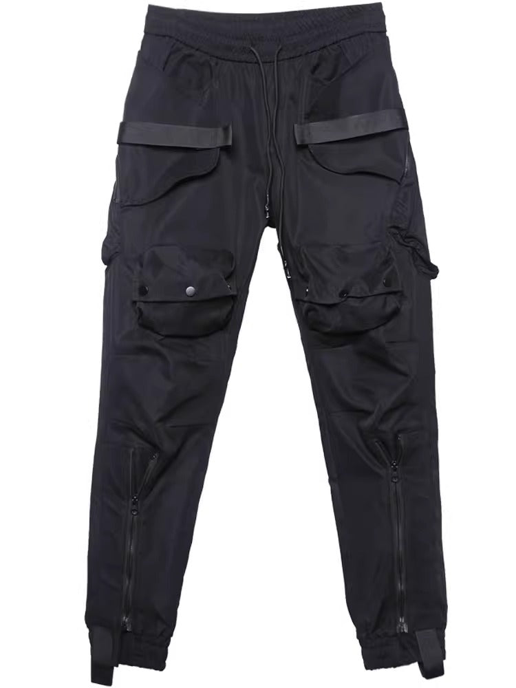 Zippered Techwear Cargo Pants