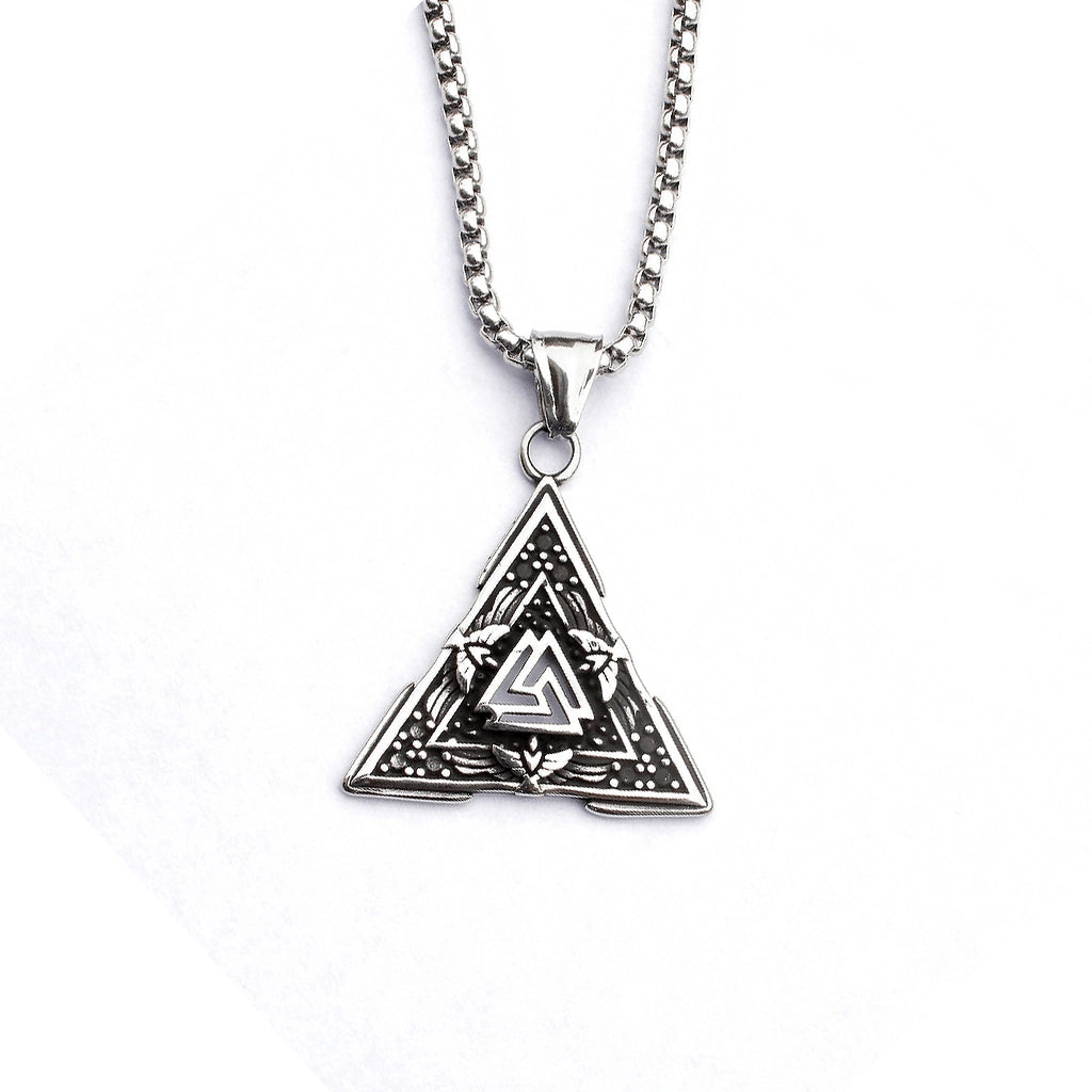 Valknut Triangle Necklace