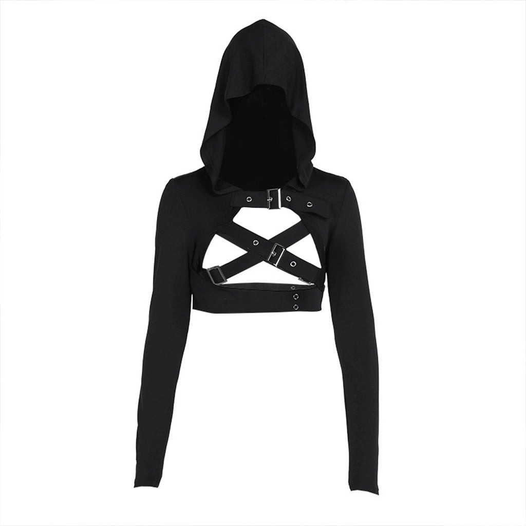 Gothic Hooded Shrug Top