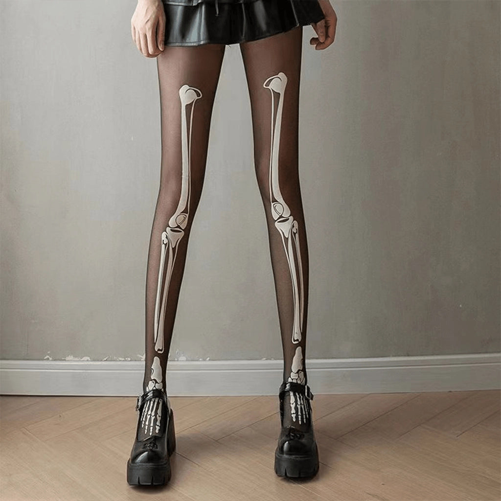 Glow Skeleton Stockings
