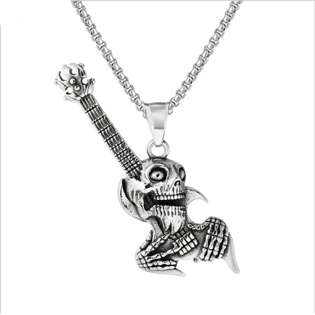 Skull Guitar Necklace