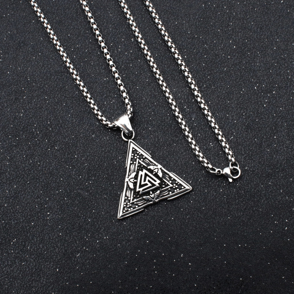 Valknut Triangle Necklace