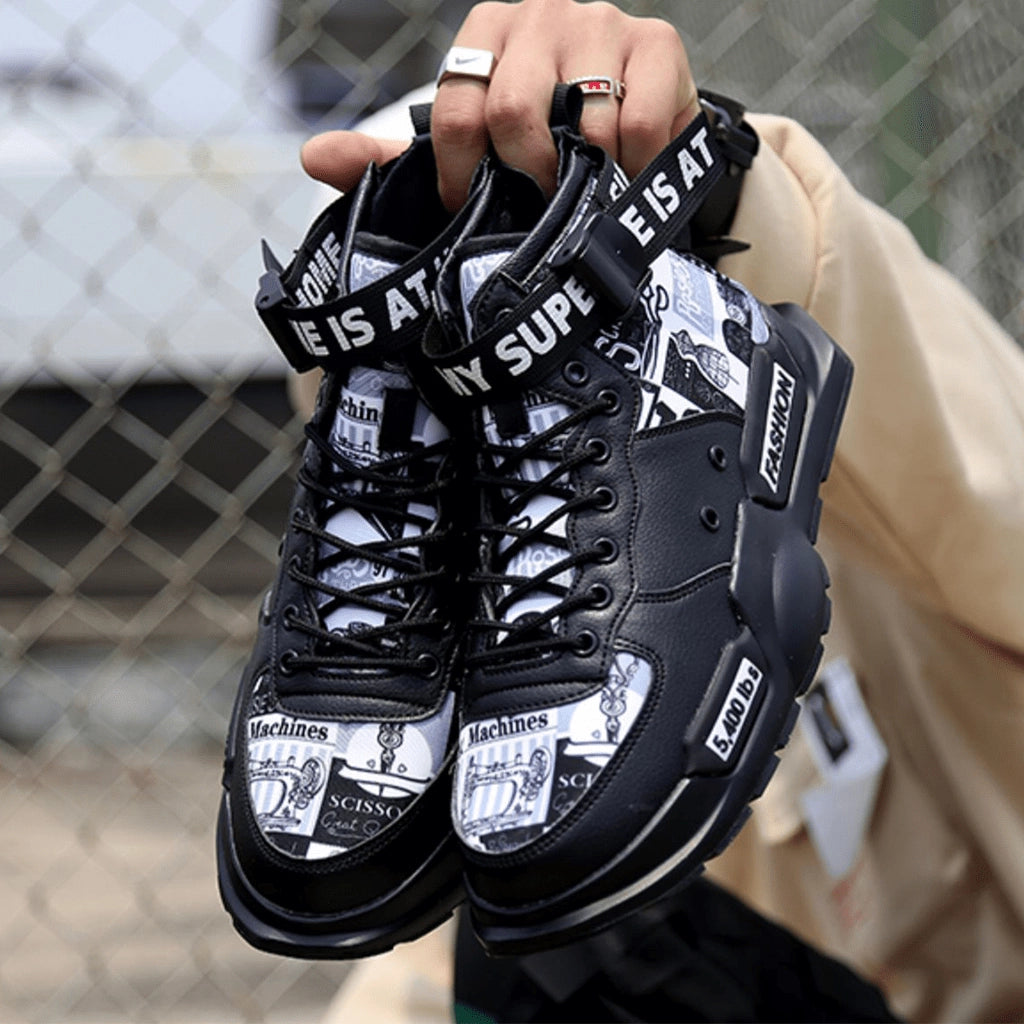 Graffiti Techwear Sneakers