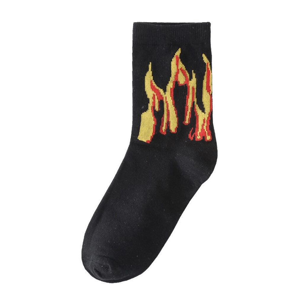 Punk Flame Socks