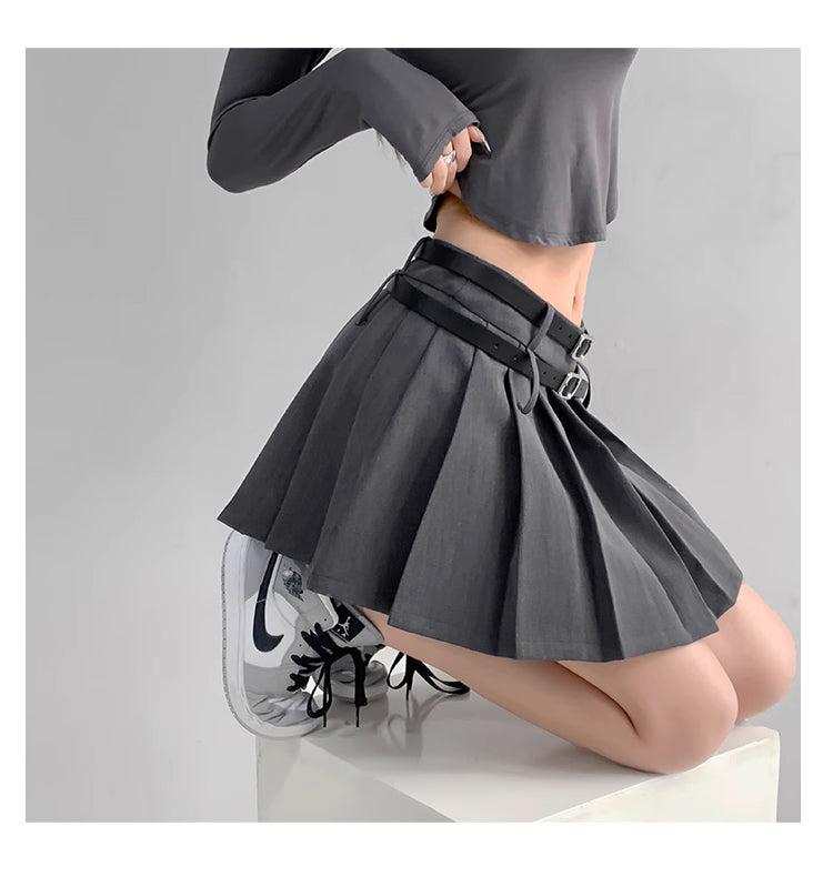 Pleated Mini Skirt