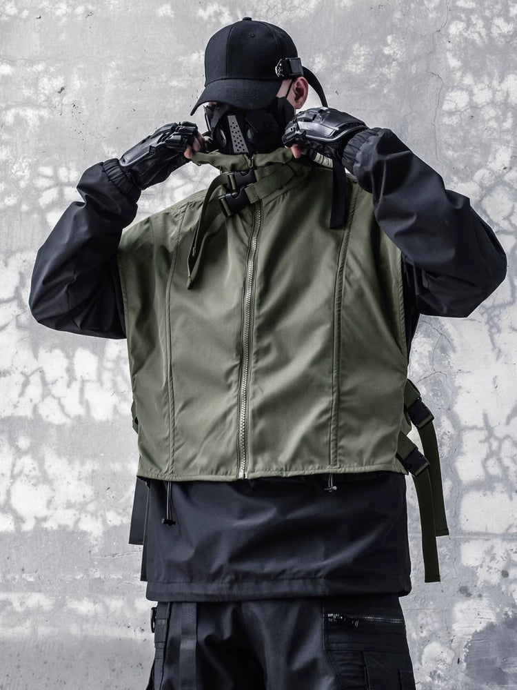 Techwear Hooded Waterproof Vest