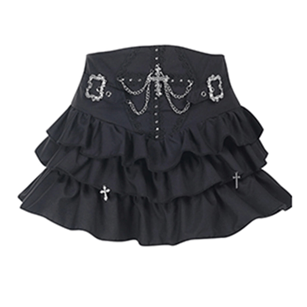 High Waist Gothic Skirt