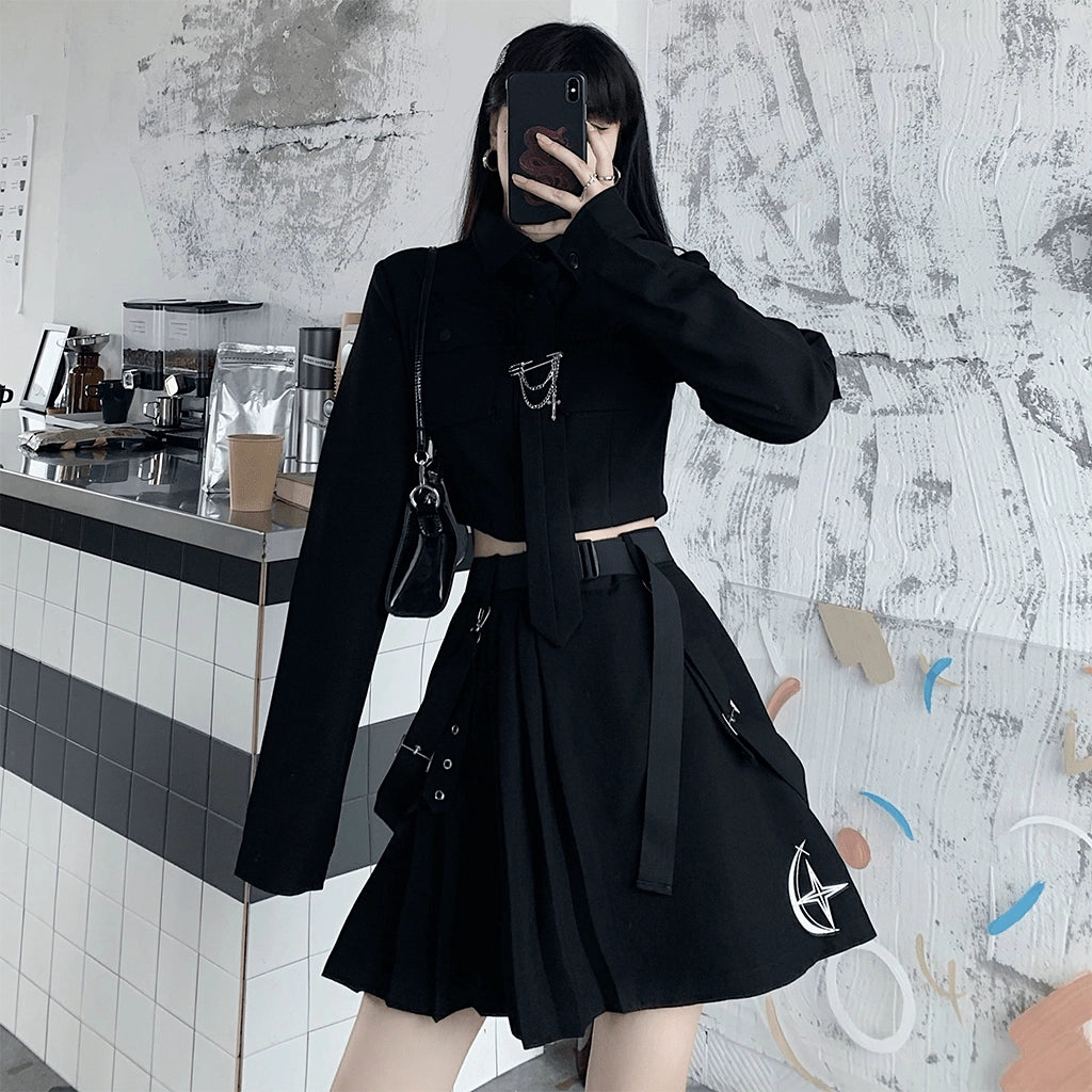 Embroidery Urban Techwear Skirt