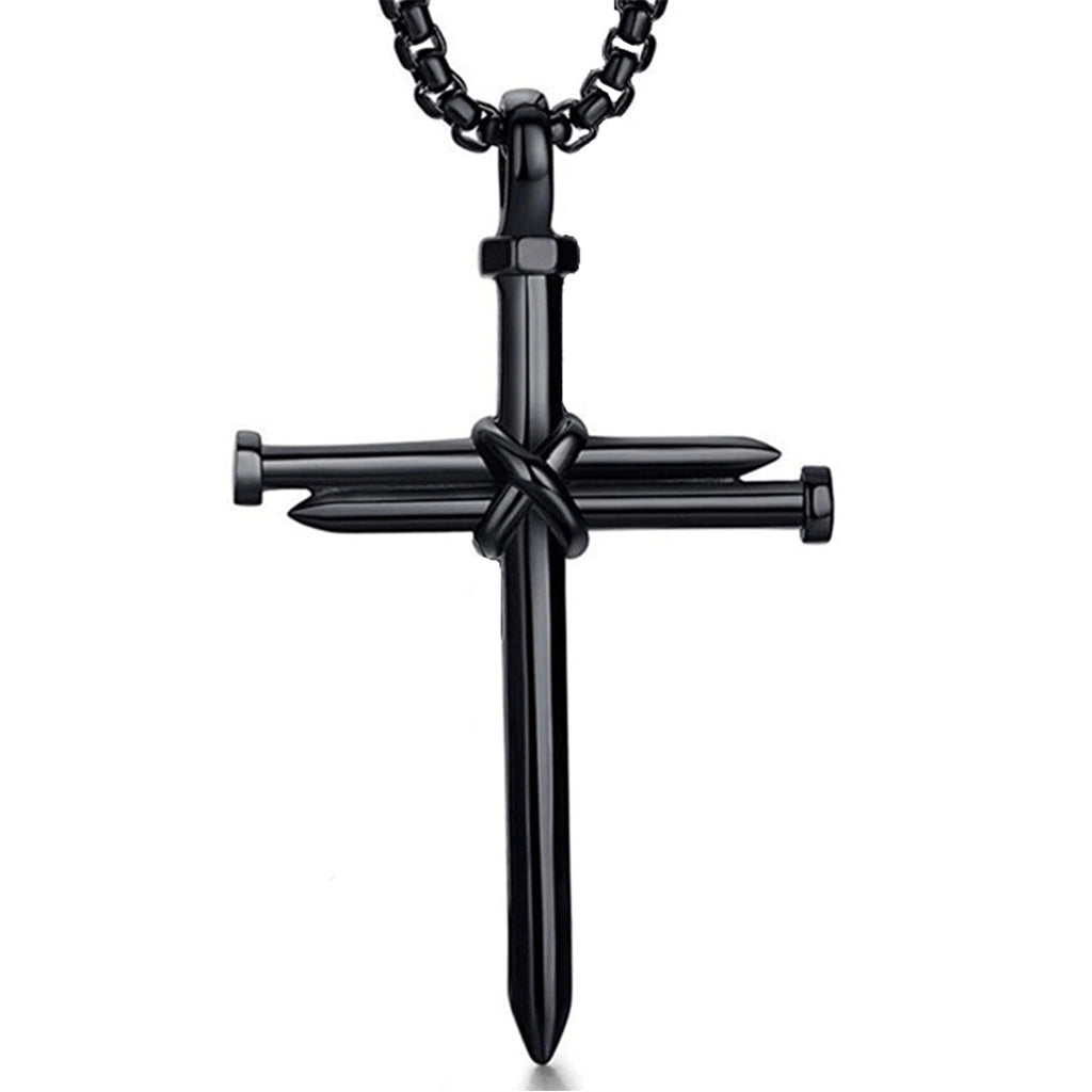 Nail Cross Necklace