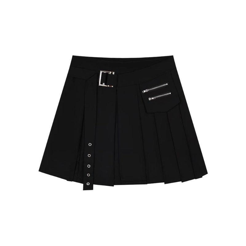 Irregular A-line Mini Skirt