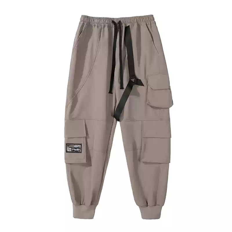 Khaki Cargo Techwear Pants