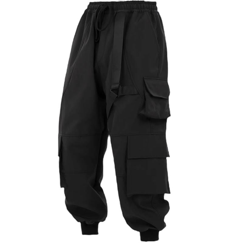 Khaki Cargo Techwear Pants