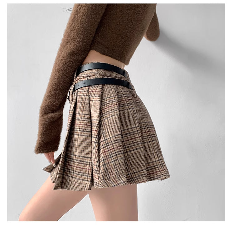 Pleated Mini Skirt