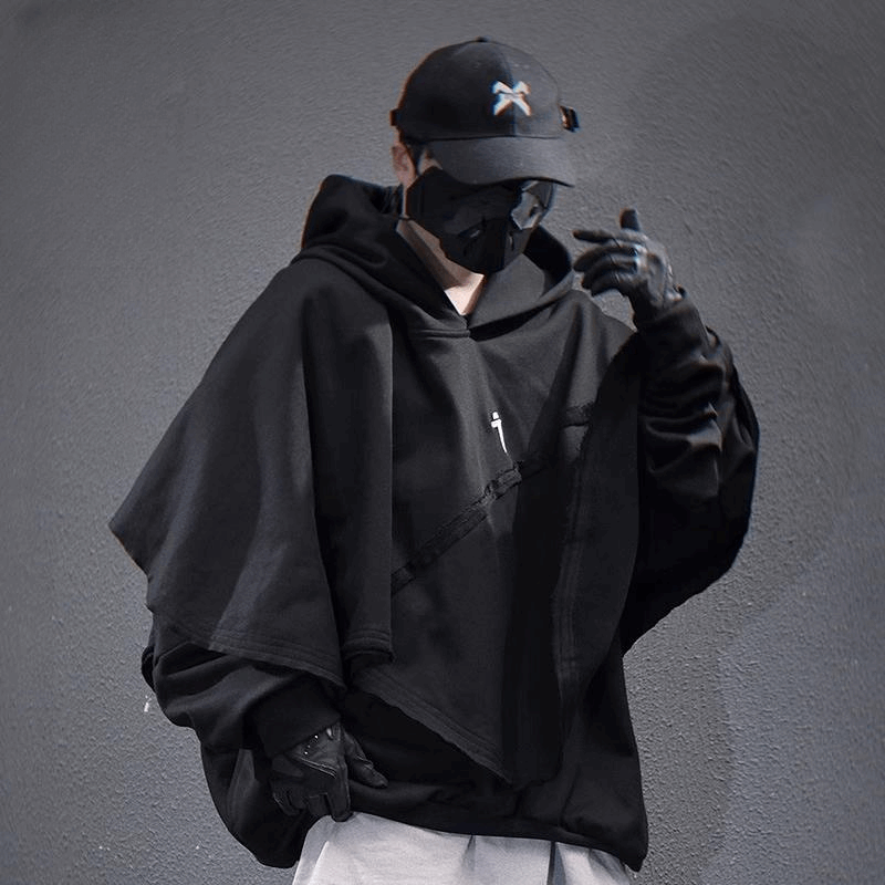 Layered Cyberpunk Hoodie
