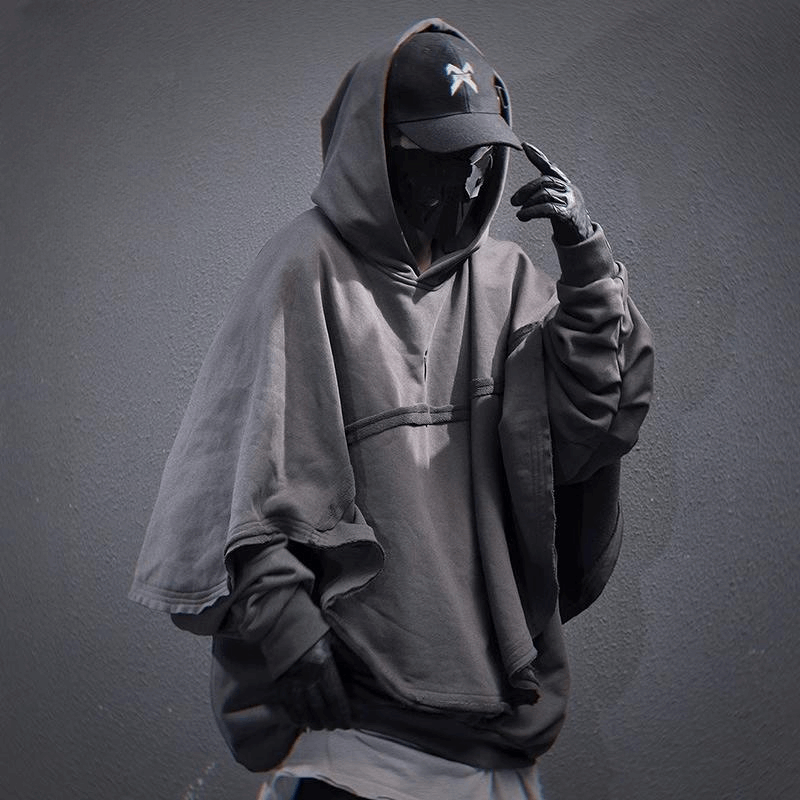 Layered Cyberpunk Hoodie