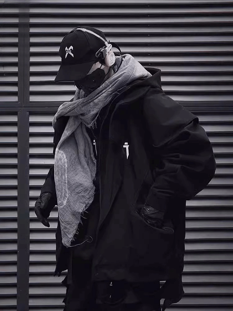 Layered Techwear Hoodie