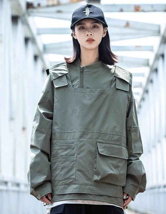 Breathable Cargo Techwear Jacket