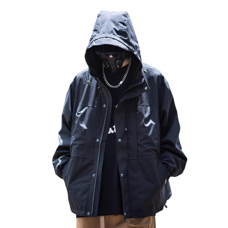 Oversized Techwear Shell Jacket