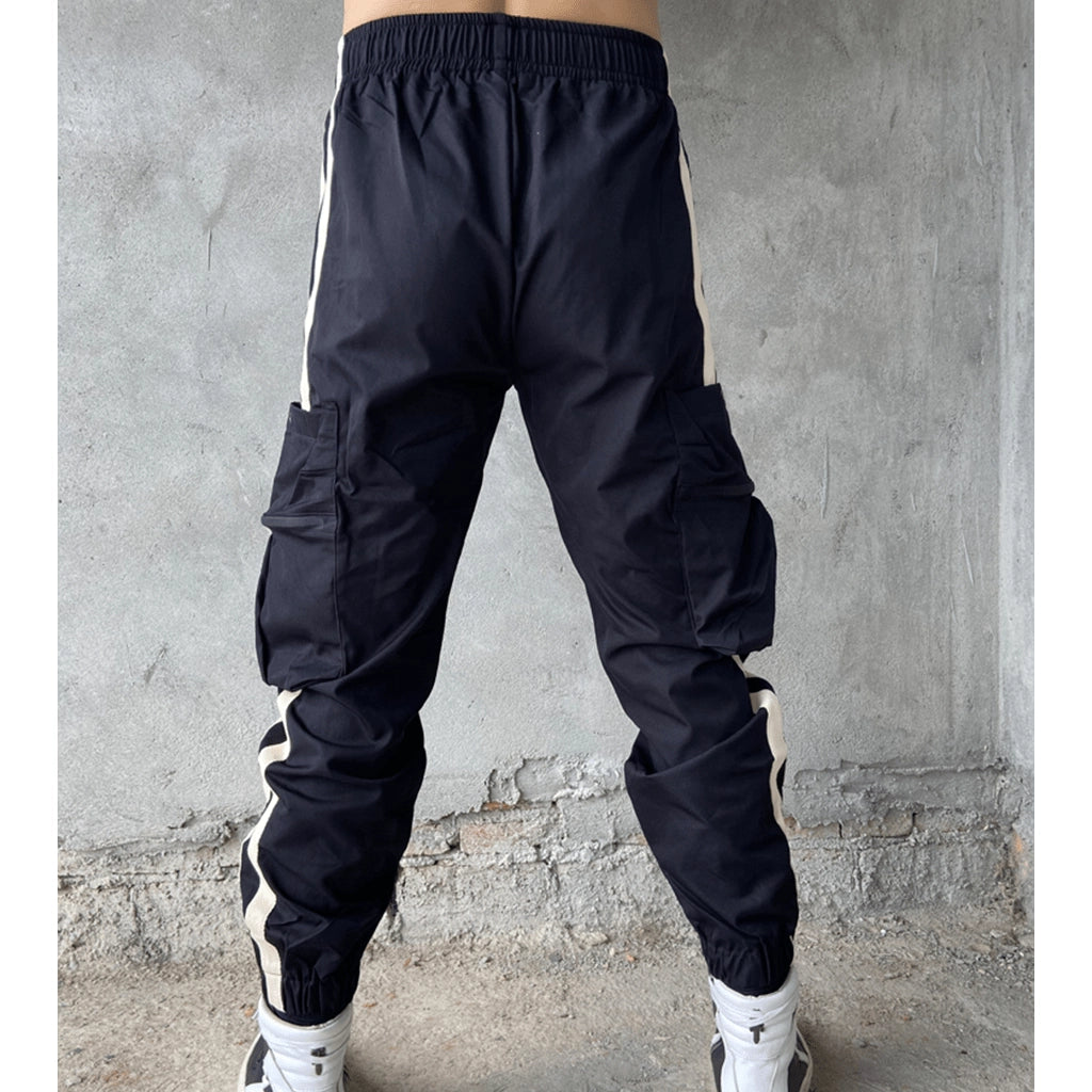 Striped Techwear Joggers