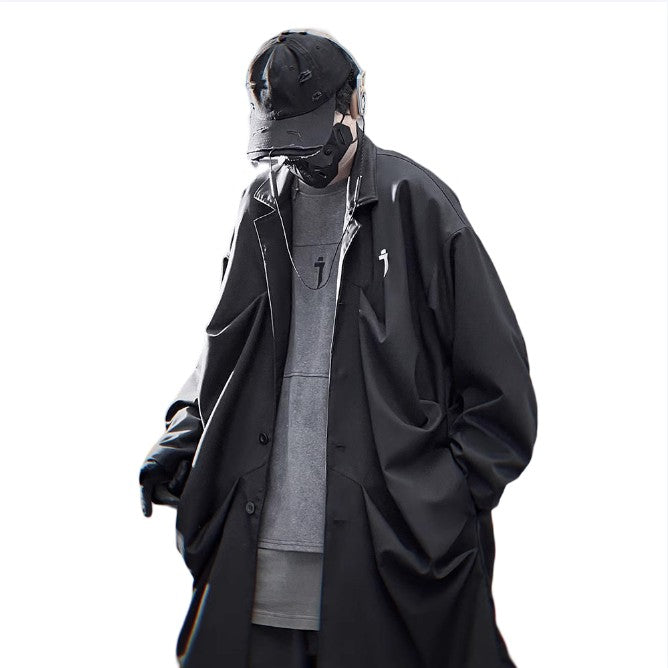 Futuristic Long Techwear Jacket