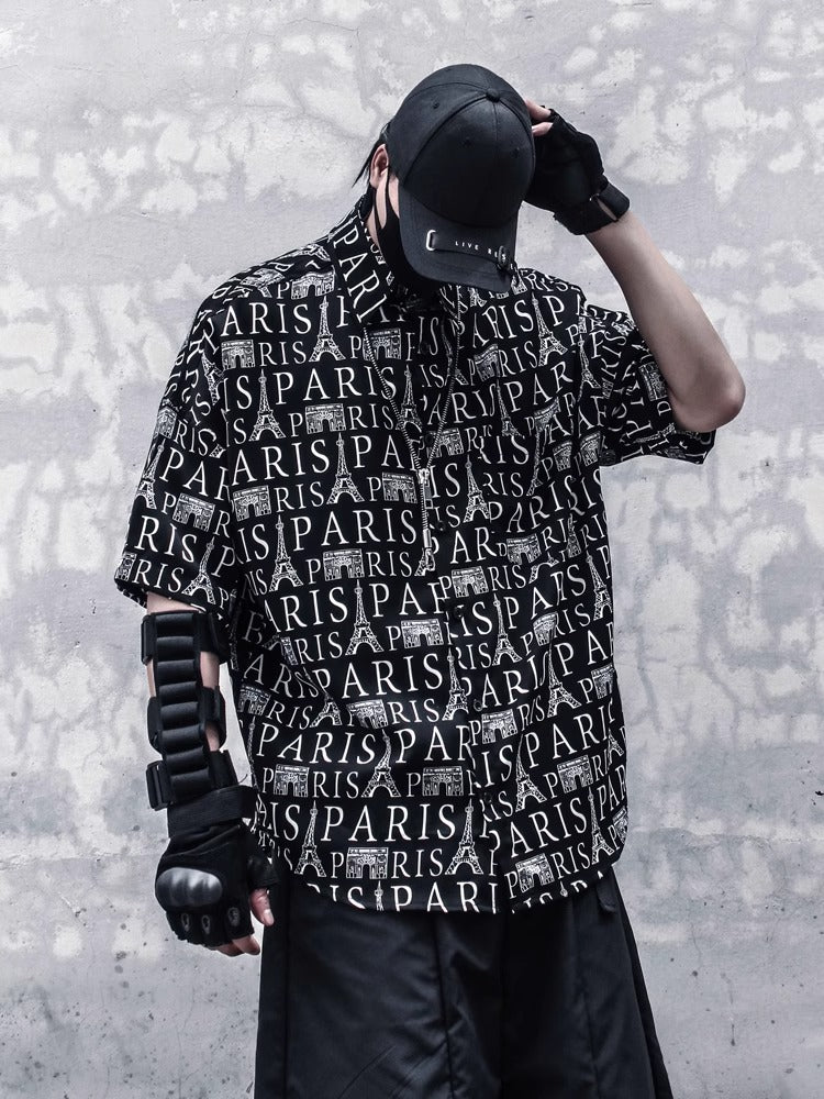 Print Paris Full Shirt