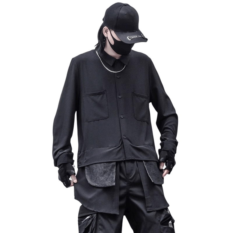 Black Cyberpunk Samurai Shirt