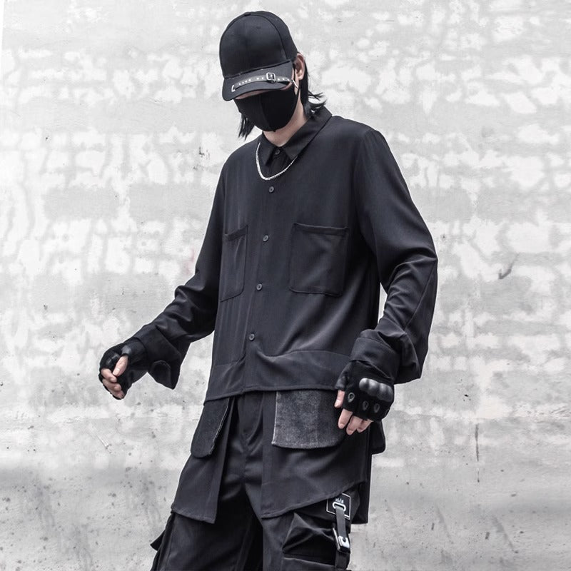 Black Cyberpunk Samurai Shirt