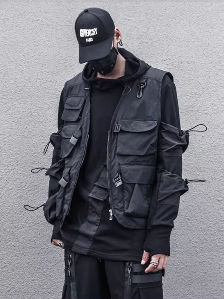 Black Techwear Vest