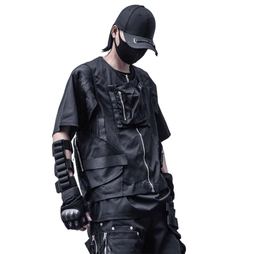 Hidden Pockets Techwear Vest