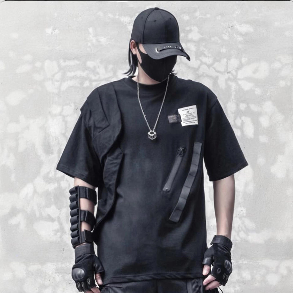 Asymmetrical Black Shirt