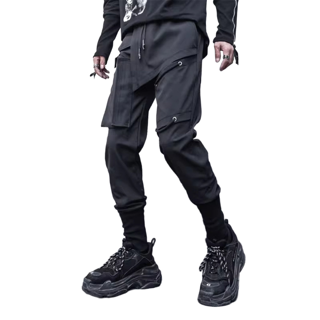 Tactical Pants with Asymmetrical Detail