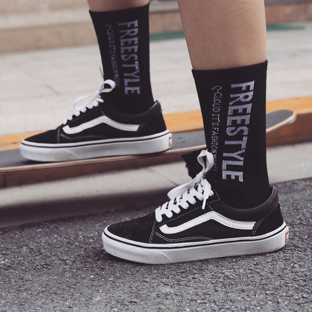 Freestyle Black Socks