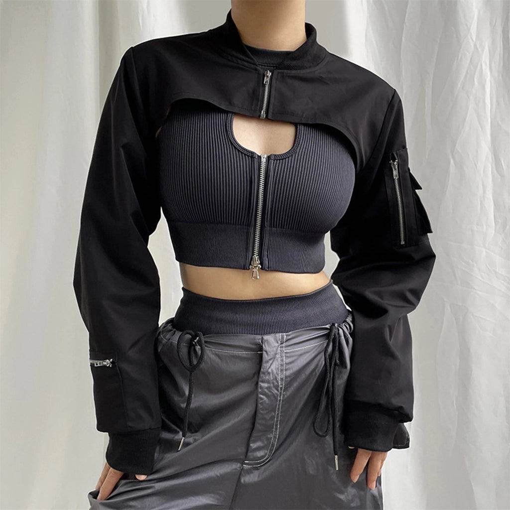 Cropped Tactical Techwear Top