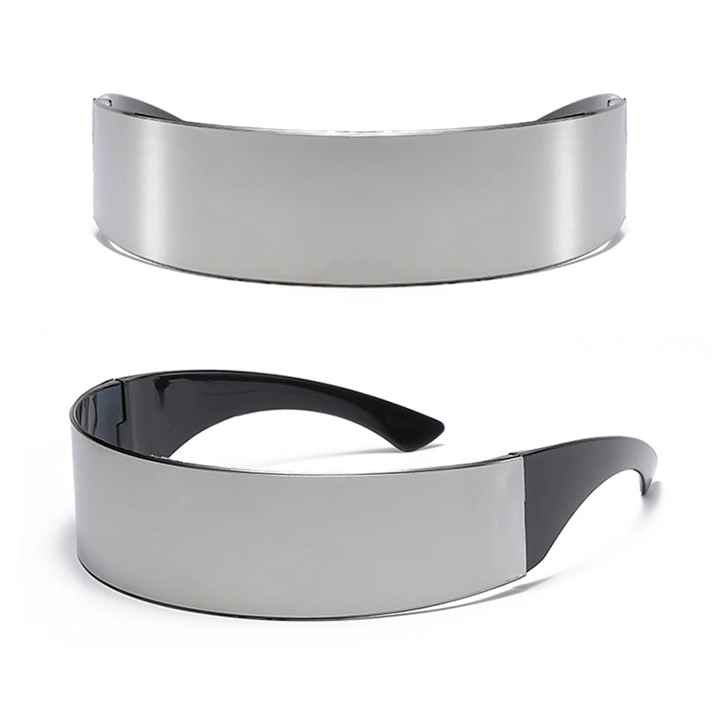 Cyberpunk Chrome Fashion Glasses