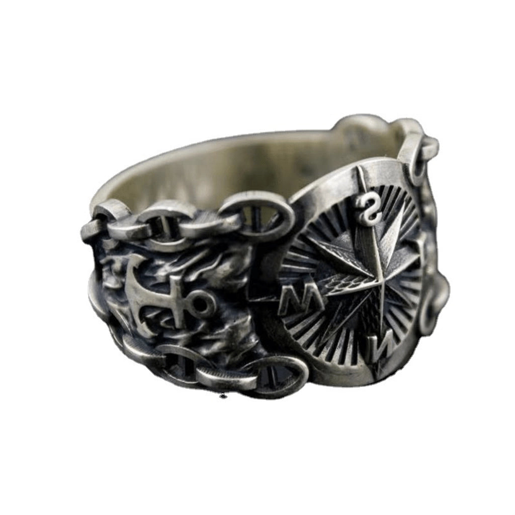 Techwear Compass Ring