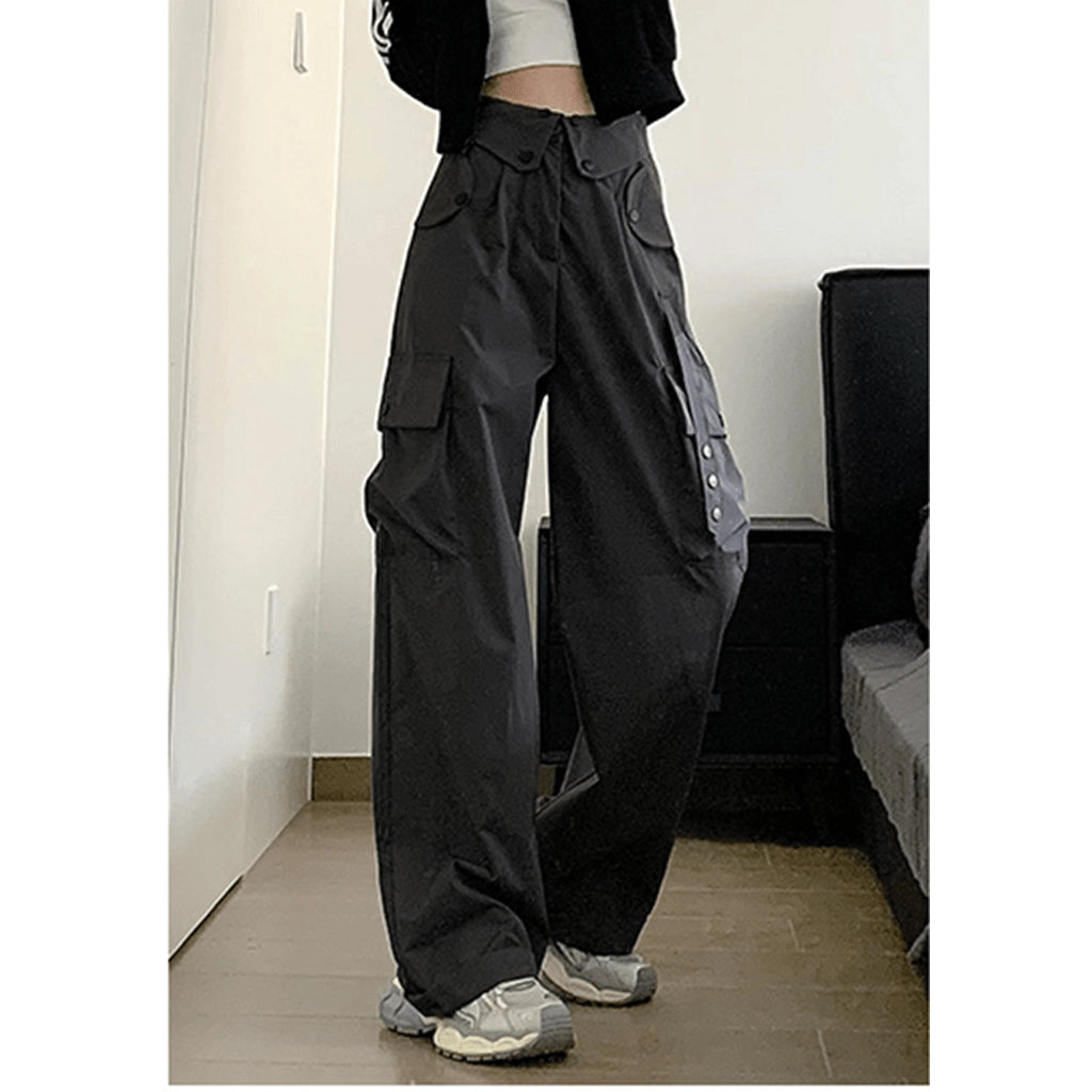 High-Waisted Cargo Pants