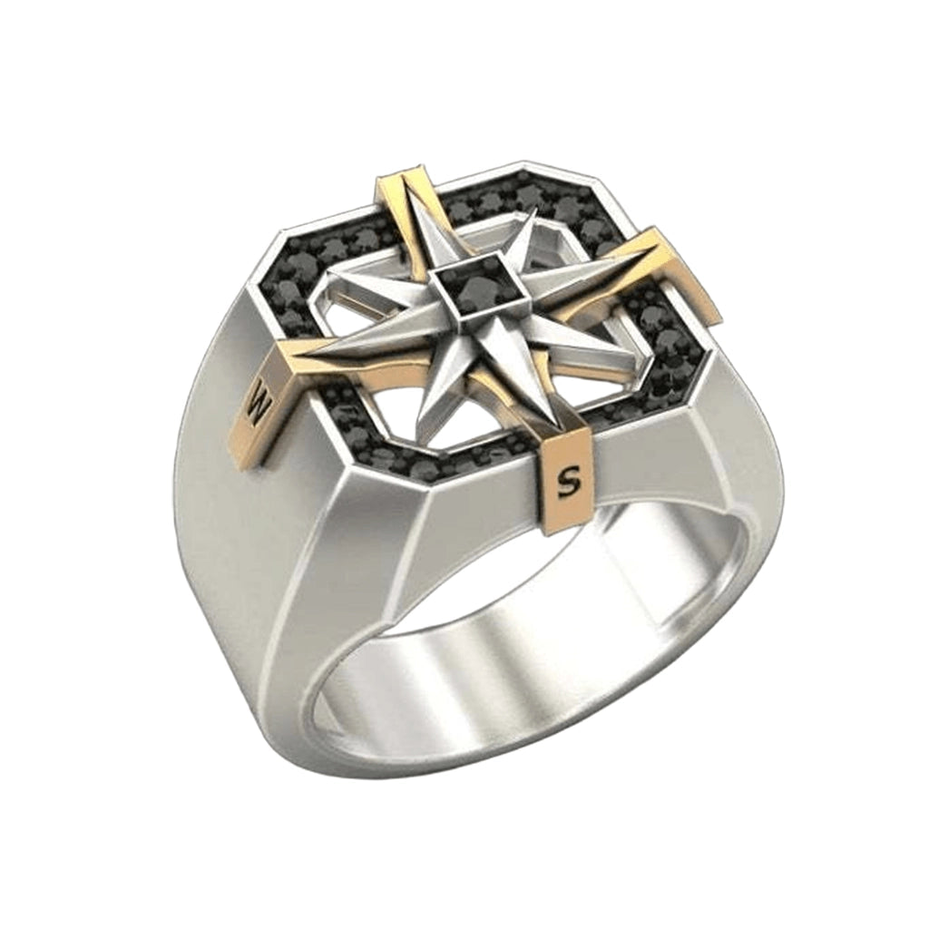 Compass Star Ring