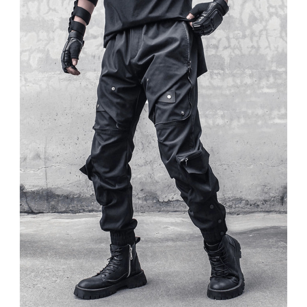 Futuristic Cargo Joggers
