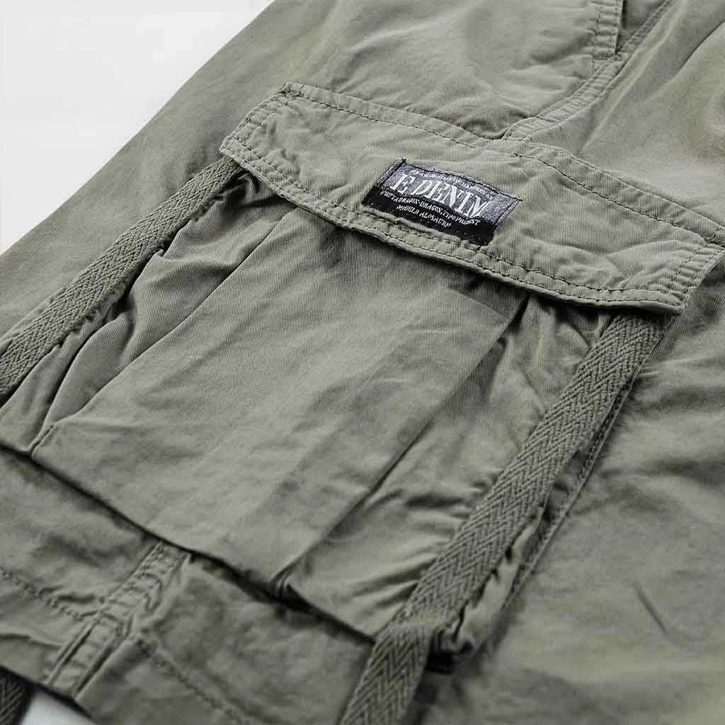 Military Green Utility Shorts