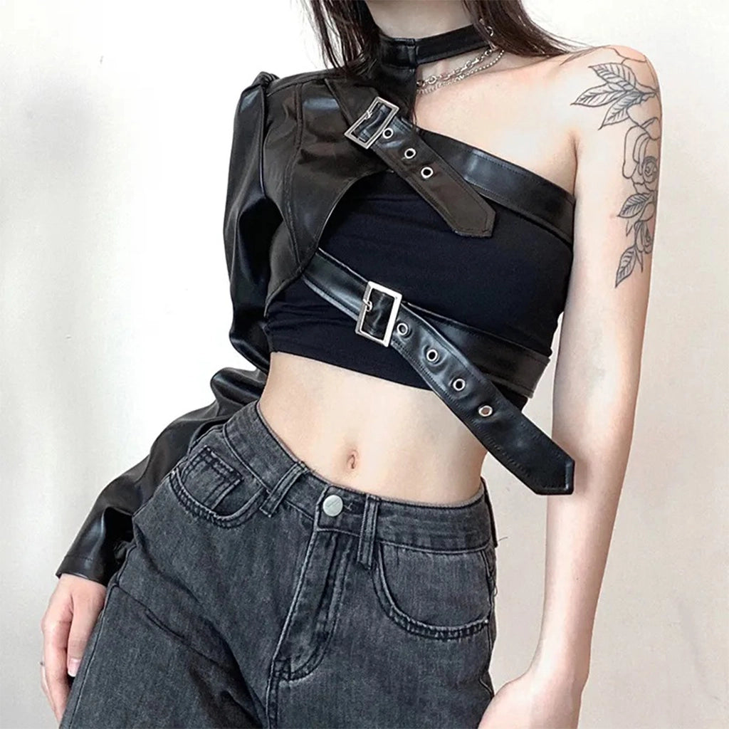 One-Sleeve Techwear Top