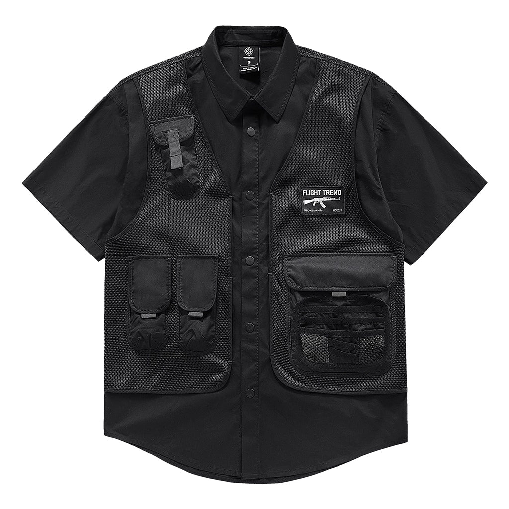 Black Tactical Techwear T-Shirt