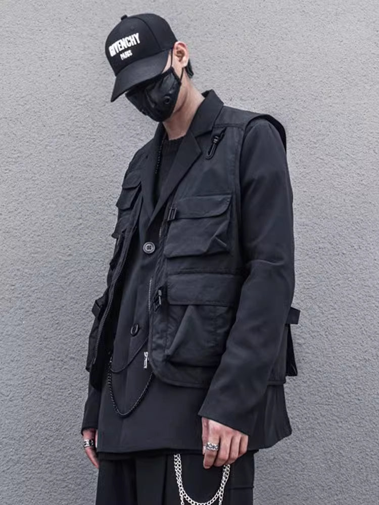 Black Techwear Vest