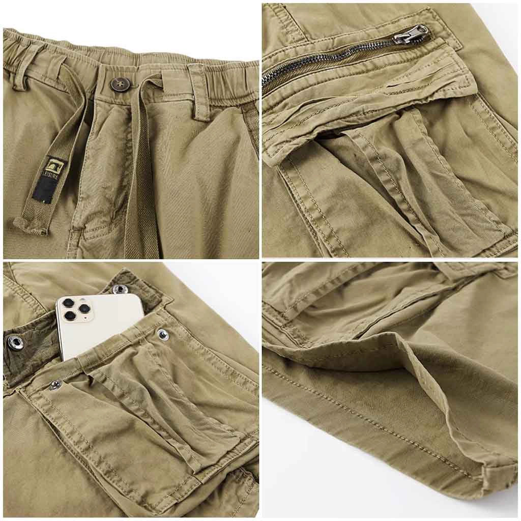 Khaki Summer Travel Shorts