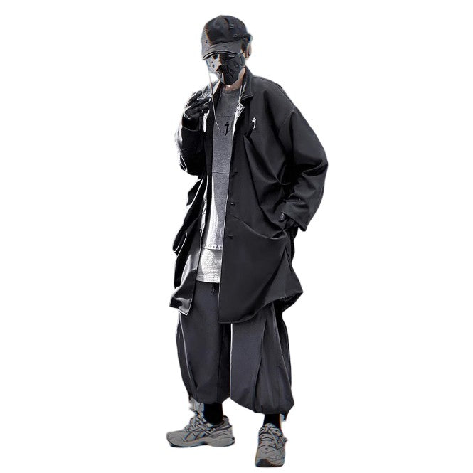 Futuristic Long Techwear Jacket