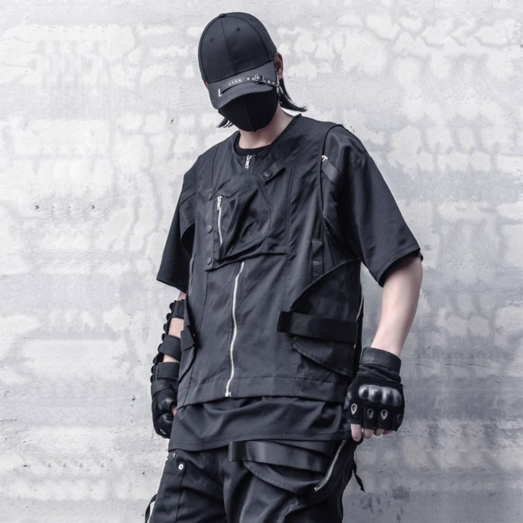 Hidden Pockets Techwear Vest